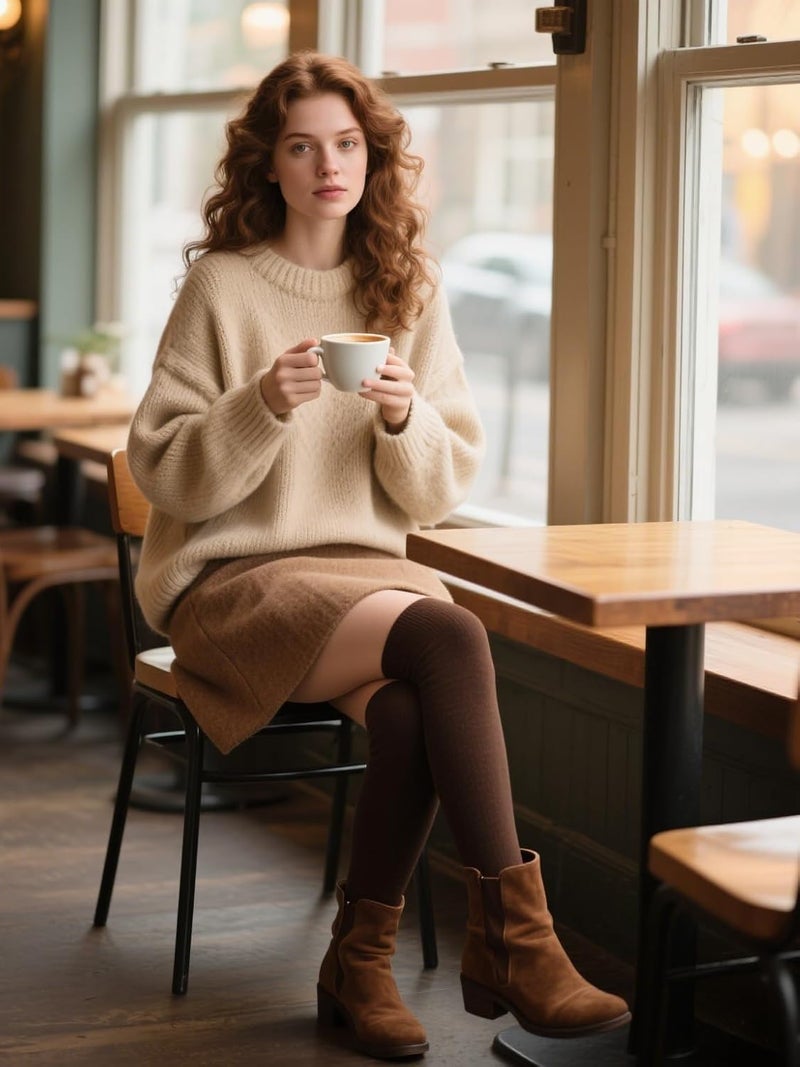 Zando Women's 6-Pack Cotton Thigh High Over Knee Socks - Striped Boot Socks & Leg Warmers for Daily, Sports, Cosplay - Image 5